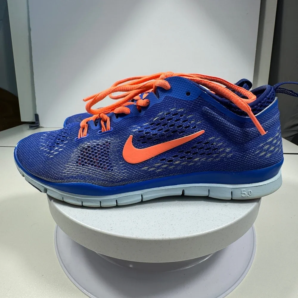Nike Free TR‎ Fit 4 Womens Training Shoes 8 Blue Orange Cross Training